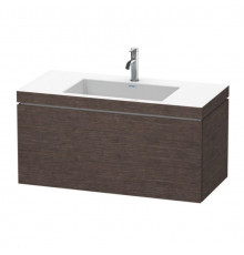 Тумба под раковину, Duravit, L-Cube, шгв 1000*480*500, раковина-в комплекте, цвет-дуб тёмный брашированный