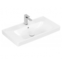 Раковина, Villeroy&Boch, Architectura, шгв 800*445*165, отверстия для смесителя-1 сквозное, 2 промаркированных, цвет-альпийский белый