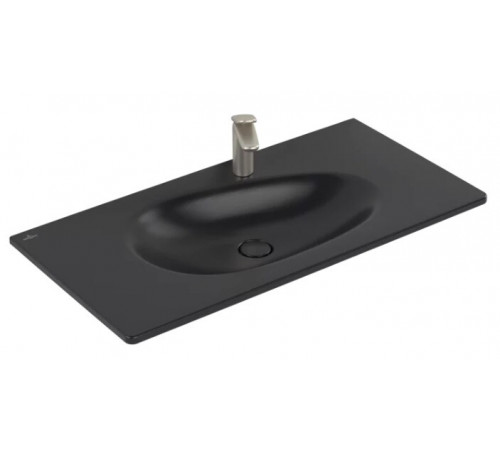 Раковина, Villeroy&Boch, Antao, шгв 1000*500*90, отверстия для смесителя-1, CeramicPlus, цвет-Pure Black