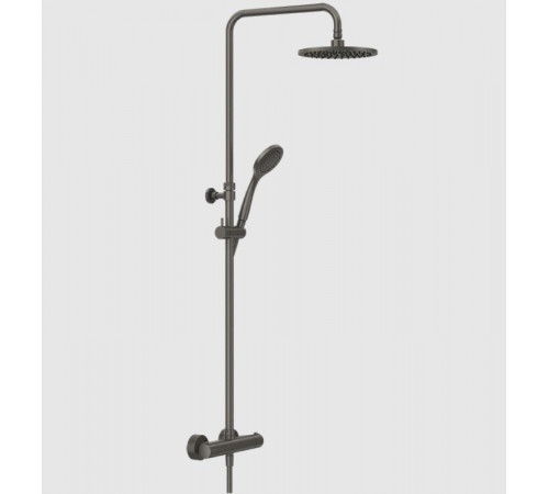 Душевая стойка, Gessi, Minimalistic shower, цвет-Black Metal Brushed PVD