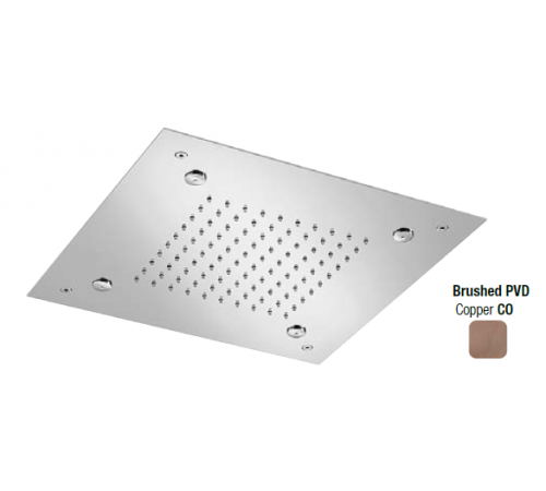 Верхний душ, Almar, Shower Heads built-n, 380*380, цвет-Copper Brushed PVD (Товар заказной, возврату не подлежит)