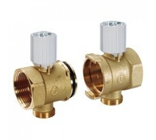 Пара концевых элементов коллектора с встроенными термостатическими клапанами 1"x18xDN32