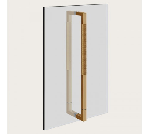 Ручка двойная, Gessi, Shower G Diamantato, 450мм, цвет-Warm Bronze Brushed PVD