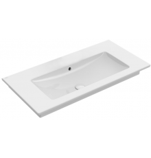 Раковина, Villeroy&Boch, Venticello, шгв 1000*500*120, отверстия для смесителя-отсутствуют, CeramicPlus, цвет-альпийский белый