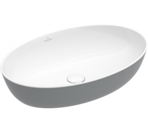 Раковина, Villeroy&Boch, Artis, шгв 610*410*130, отверстия для смесителя-отсутствуют, цвет-French Linen