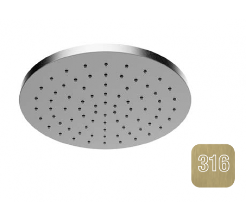Верхний душ, Almar, 316 Stalnless Steel, 300*300, цвет-High Brass Brushed PVD (Товар заказной, возврату не подлежит)