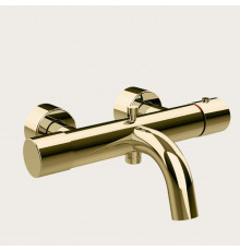 Смеситель для ванны и душа, Gessi, Habito Unito, настенный, цвет-Brass PVD