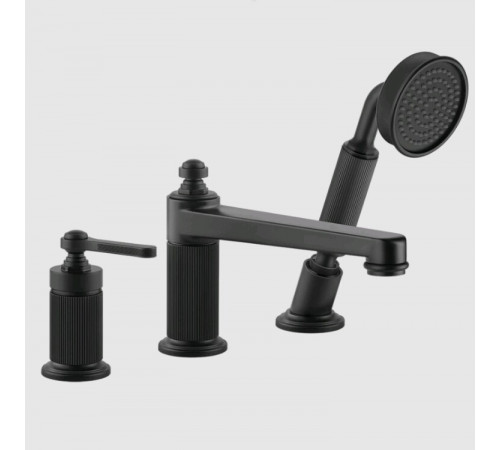 Смеситель для ванны и душа, Gessi, VENTI20, цвет-черный матовый