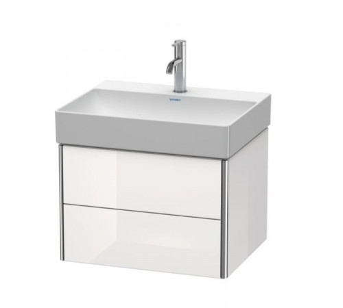 Тумба под раковину, Duravit, XSquare, шгв 584*460*397, раковина-необходимо заказать, цвет-белый глянцевый