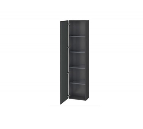 Шкаф-пенал, Duravit, L-Cube, шгв 400*243*1760, петли-слева, цвет-графит матовый
