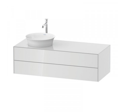 Тумба под раковину, Duravit, White Tulip, левосторонняя, шгв 1300*550*408, раковина-необходимо заказать, цвет-белый