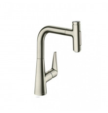 Смеситель для кухни, Hansgrohe, Talis Select M51, цвет-сталь