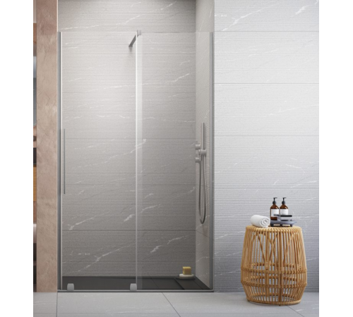 Дверь, Radaway, Furo DWJ, шв 572*2000, петли-справа, никель брашированный, цвет стекла-прозрачный, Easy Clean