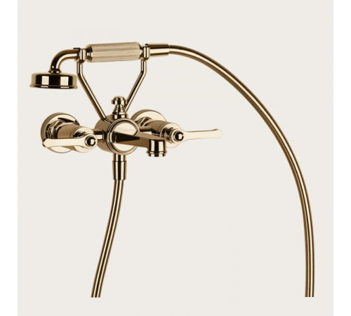Смеситель для ванны и душа, Gessi, VENTI20, цвет-Warm Bronze PVD