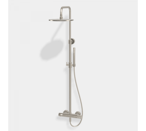 Душевая стойка, Fima Carlo Frattini, Shower column, X COLLECTION, цвет-брашированный никель