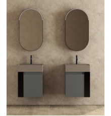 Раковина, Globo, Basin, шгв 510*370*140, отверстия для смесителя-1, CERASLIDE, BATAFORM, цвет-Castagno