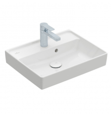 Раковина, Villeroy&Boch, Collaro, шгв 500*400*150, отверстия для смесителя-1, CeramicPlus, цвет-альпийский белый