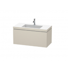 Тумба под раковину, Duravit, L-Cube, шгв 1000*480*500, раковина-в комплекте, цвет-серо-коричневый матовый