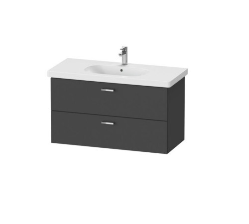Тумба под раковину, Duravit, XBase, шгв 1000*458*560, раковина-необходимо заказать, цвет-графит матовый