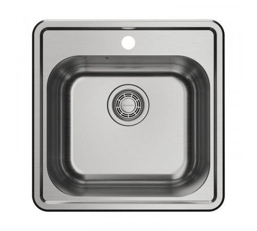 Мойка, OMOIKIRI, Notoro 48-IN, шгв 485*485*180, отверстия для смесителя-1, цвет-нержавеющая сталь