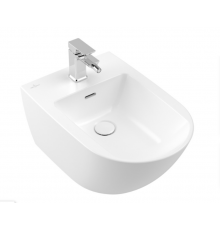 Биде, Villeroy&Boch, Antao, подвесной, шгв 375*560*270, CeramicPlus, цвет-Stone White