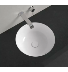 Раковина, Villeroy&Boch, Architectura, шгв 460*460*175, отверстия для смесителя-отсутствуют, CeramicPlus, цвет-альпийский белый