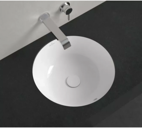 Раковина, Villeroy&Boch, Architectura, шгв 460*460*175, отверстия для смесителя-отсутствуют, CeramicPlus, цвет-альпийский белый