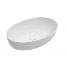 Раковина, Villeroy&Boch, Artis, шгв 610*410*125, отверстия для смесителя-отсутствуют, цвет-альпийский белый