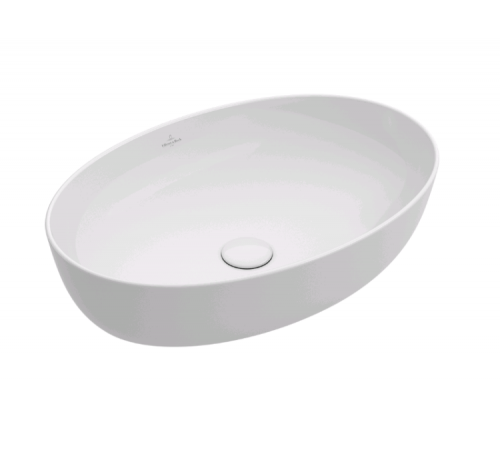Раковина, Villeroy&Boch, Artis, шгв 610*410*125, отверстия для смесителя-отсутствуют, цвет-альпийский белый