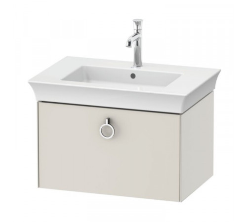 Тумба под раковину, Duravit, White Tulip, шгв 684*458*410, раковина-необходимо заказать, цвет-cкандинавский белый шелковисто-матовый