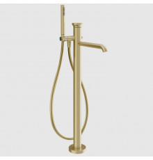 Смеситель для ванны и душа, Gessi, Origini, напольный, цвет-Brushed Brass PVD