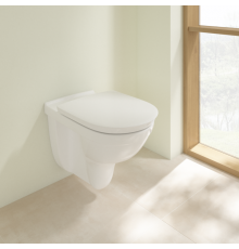 Унитаз, Villeroy&Boch, ViCare, подвесной, шгв 360*595*460, CeramicPlus, AntiBac, DirectFlush, цвет-альпийский белый