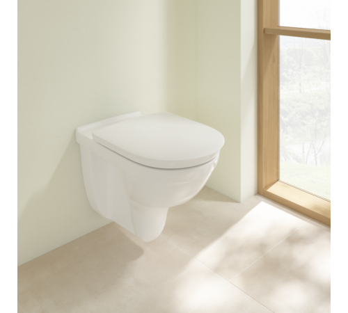 Унитаз, Villeroy&Boch, ViCare, подвесной, шгв 360*595*460, CeramicPlus, AntiBac, DirectFlush, цвет-альпийский белый