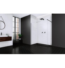 Душевая перегородка, Radaway, Modo New II, шв 800*2000, черный, цвет стекла-прозрачный, Easy Clean