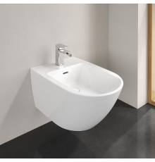 Биде, Villeroy&Boch, Antao, подвесной, шгв 375*560*270, CeramicPlus, цвет-альпийский белый