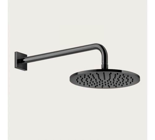 Верхний душ, Gessi, Rilievo, 250*250, цвет-Black Metal PVD