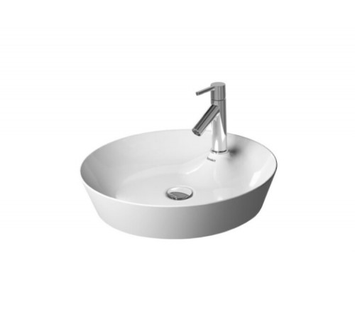 Раковина, Duravit, Cape Cod, шгв 480*480*100, отверстия для смесителя-1, цвет-белый сатин матовый
