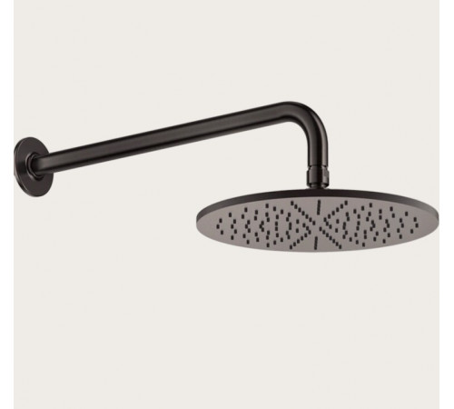 Верхний душ, Gessi, Inciso, 300*300, цвет-Black Metal Brushed PVD