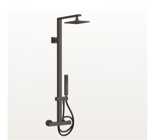 Душевая стойка, Gessi, Rettangolo, цвет-Black Metal Brushed PVD