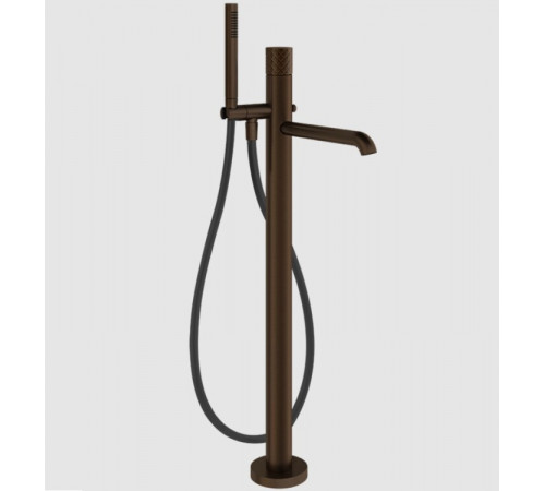Смеситель для ванны и душа, Gessi, Habito Intreccio, напольный, цвет-Dark Bronze