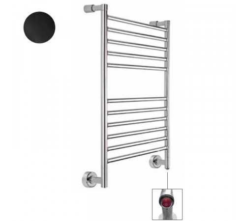 Полотенцесушитель, Margaroli, Mini, шгв 520*102*714, нижнее, Box, цвет-Black Brushed Nickel