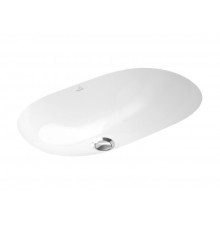 Раковина, Villeroy&Boch, O'Novo, шгв 600*350*208, отверстия для смесителя-отсутствуют, CeramicPlus, цвет-альпийский белый