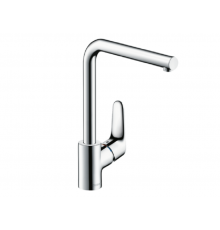 Смеситель для кухни, Hansgrohe, Focus M41, цвет-черный матовый