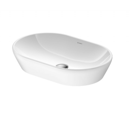 Раковина, Duravit, D-Neo, шгв 600*400*120, отверстия для смесителя-отсутствуют, цвет-белый глянцевый