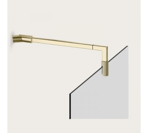 Стабилизатор, Gessi, Shower G Swing System Diiamantato, для стекла, цвет-Brass PVD