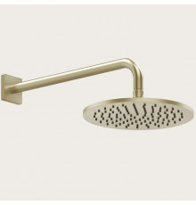 Верхний душ, Gessi, Rilievo, 250*250, цвет-Brushed Brass PVD