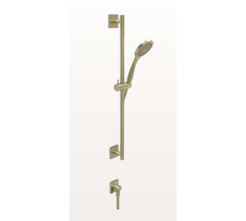 Душевой гарнитур, Gessi, Rilievo, 100, цвет-Brushed Brass PVD