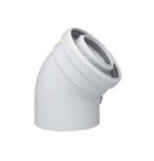 Коаксиальный отвод, Baxi, полипропиленовый 45°, диам. 60/100 мм, HT