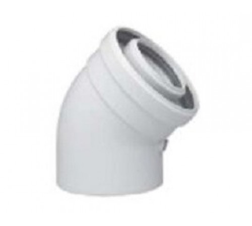 Коаксиальный отвод, Baxi, полипропиленовый 45°, диам. 60/100 мм, HT