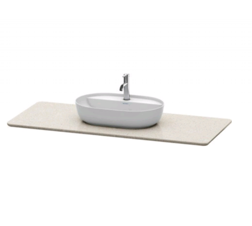 Столешница, Duravit, Luv, шгв 1388*595*20, цвет-серый структурный